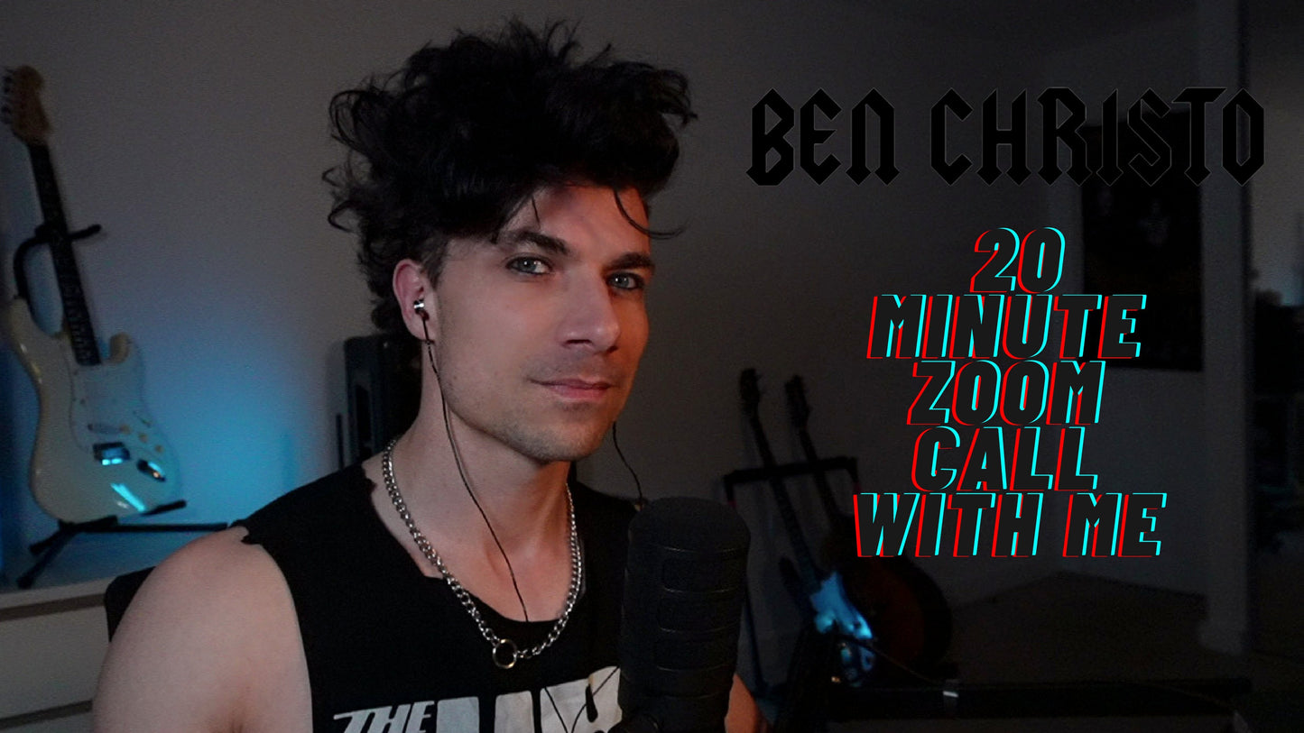 Ben Christo (The Sisters of Mercy) VIP TIER (Only 1 Per Show!): Stage-Worn Denim Vest + Video Call + Signed Poster