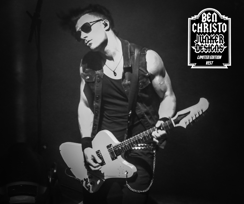 Ben Christo (The Sisters of Mercy) VIP TIER (Only 1 Per Show!): Stage-Worn Denim Vest + Video Call + Signed Poster