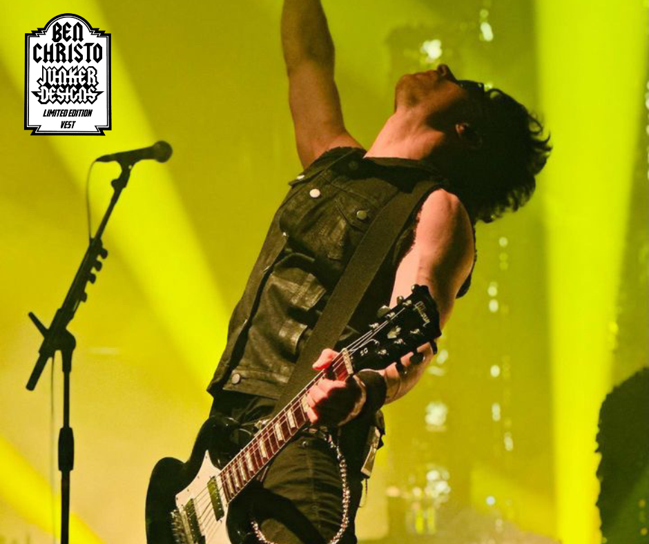 Ben Christo (The Sisters of Mercy) VIP TIER (Only 1 Per Show!): Stage-Worn Denim Vest + Video Call + Signed Poster