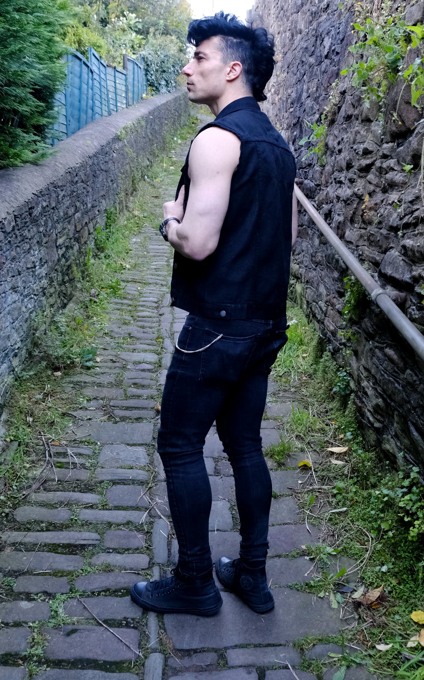 Ben Christo (The Sisters of Mercy) VIP TIER (Only 1 Per Show!): Stage-Worn Denim Vest + Video Call + Signed Poster