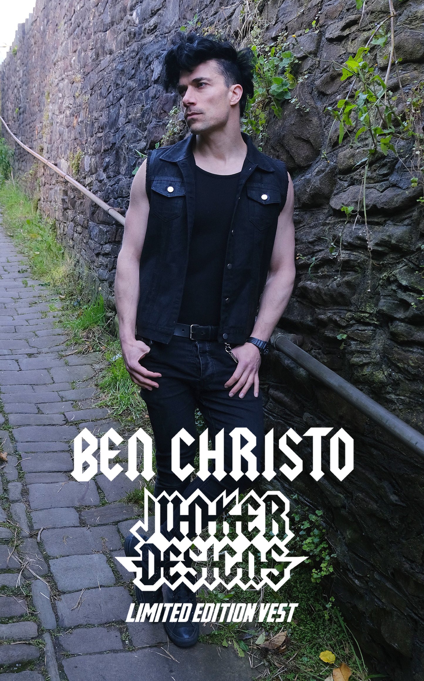 Ben Christo (The Sisters of Mercy) VIP TIER (Only 1 Per Show!): Stage-Worn Denim Vest + Video Call + Signed Poster