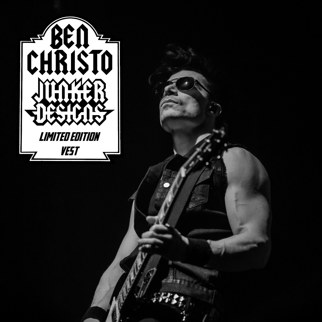 Ben Christo (The Sisters of Mercy) VIP TIER (Only 1 Per Show!): Stage-Worn Denim Vest + Video Call + Signed Poster