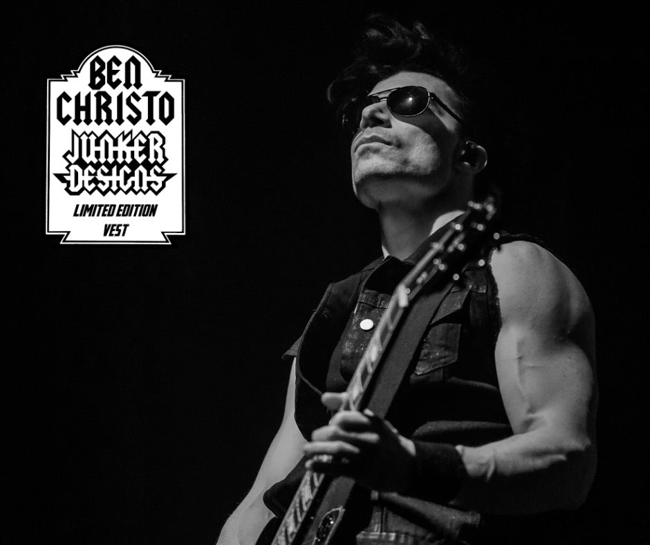 Ben Christo (The Sisters of Mercy) Standard Tier (Only 1 Avail Per show!): Stage-Worn Denim Vest