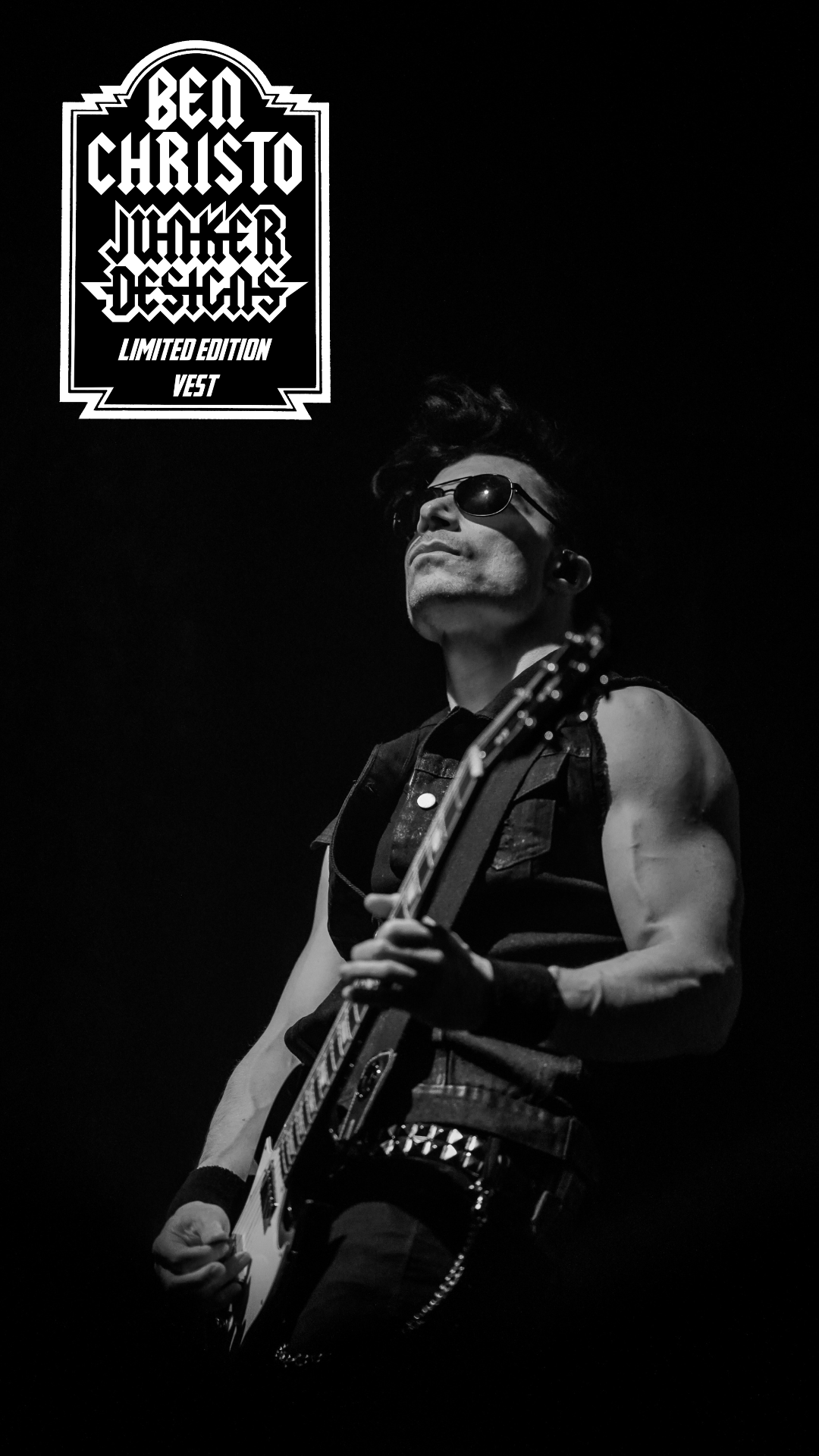 Ben Christo (The Sisters of Mercy) VIP TIER (Only 1 Per Show!): Stage-Worn Denim Vest + Video Call + Signed Poster